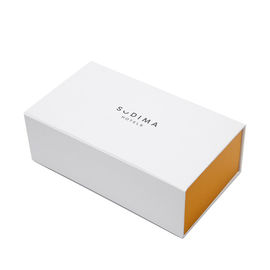 White Perfume Foldable Rigid Paper Gift Box For Jewellery CMYK Printing